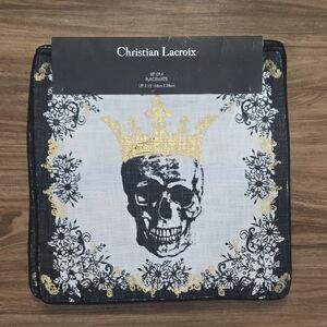 Christian Lacroix Gold Crown Skull Placemats